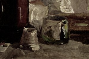 Autoritratto, 1880 (dettaglio) da Henri de Toulouse Lautrec